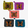 Monarch Butterfly Felt Coin Purse: Gray