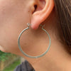 Organic Hoops - Silver