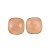 * Rose Onyx Stud Earrings