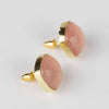 * Rose Onyx Stud Earrings