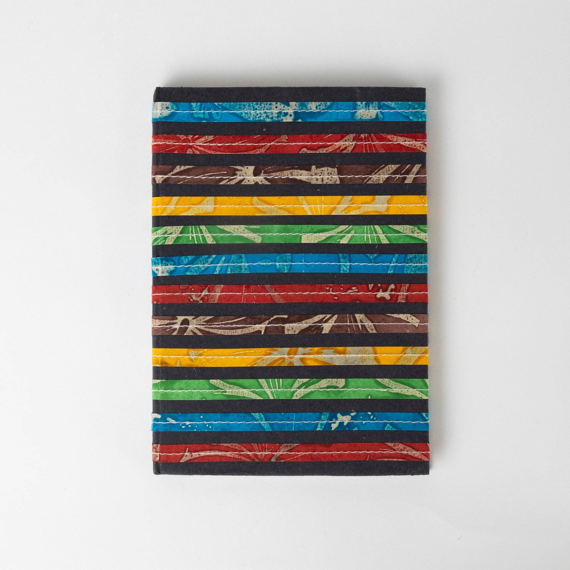 * Bright Striped Batik Journal