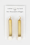 * Brass Exclamation Point Earrings