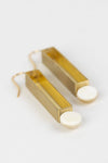 * Brass Exclamation Point Earrings