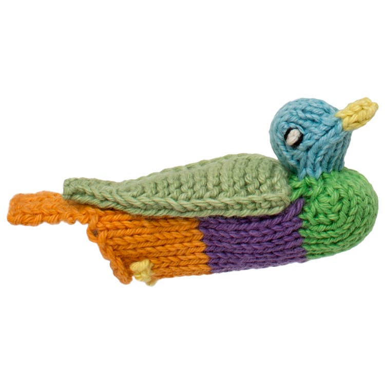 Bird - Natural Organic Cotton Finger Puppet